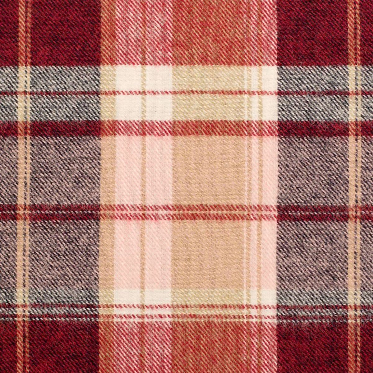 Flanell. rutete - rød-sort-hvit