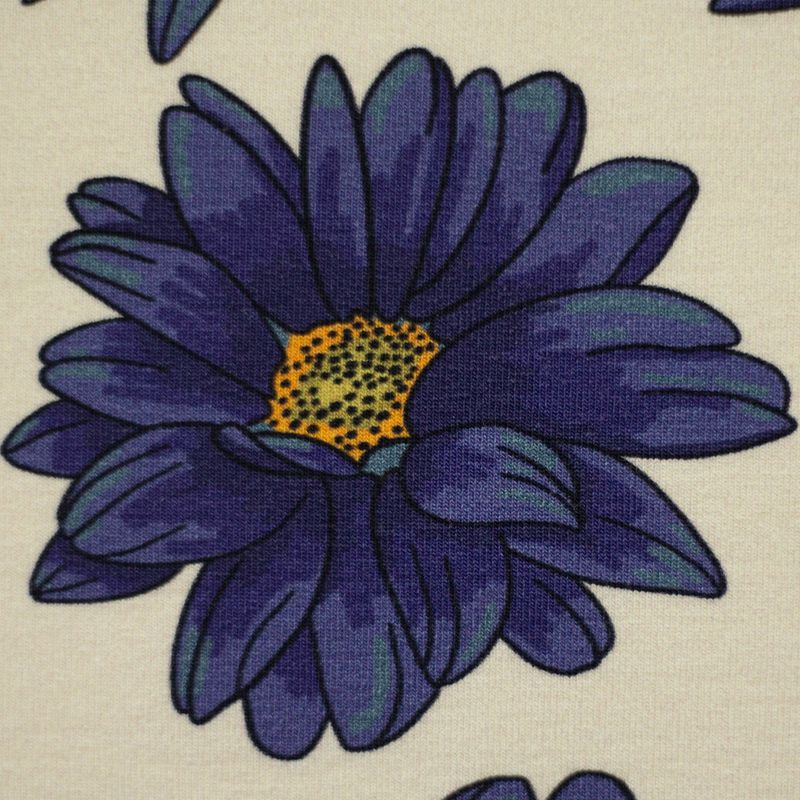 French Terry - lilla blomster