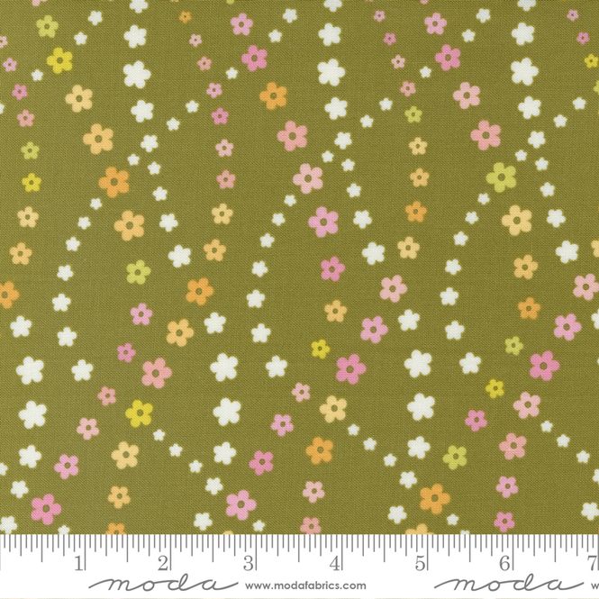 Hovedbilde Flower Power - småblomstret, oliven