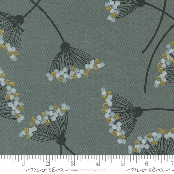 Hovedbilde Shimmer - blomster på grå