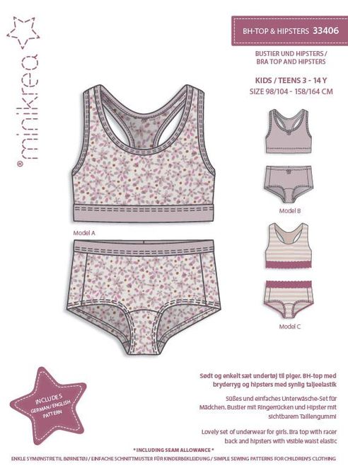 Hovedbilde Minikrea 33406 - undertøy jente - truse & bustier