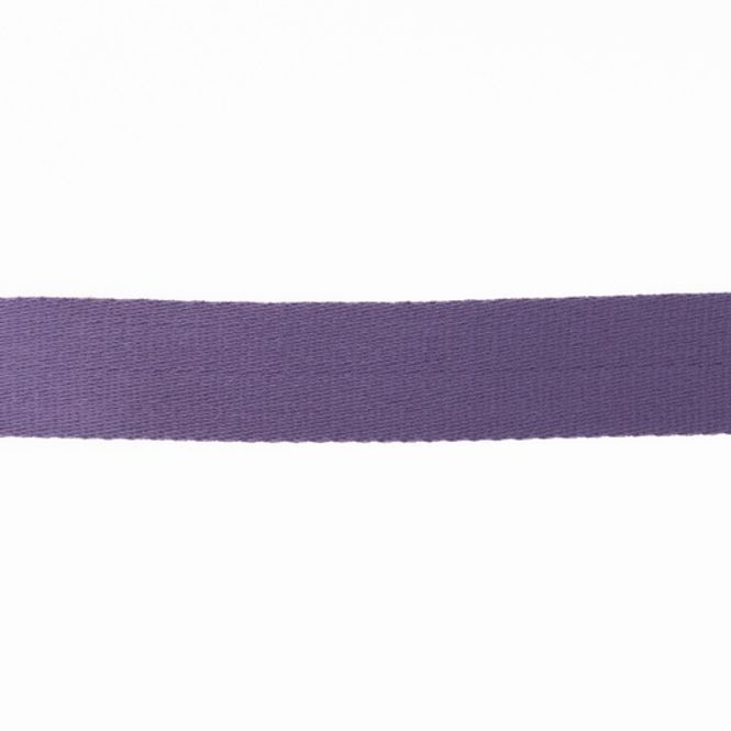 Hovedbilde 3 m Webbing, bomullsbånd, 38 mm, duslilla