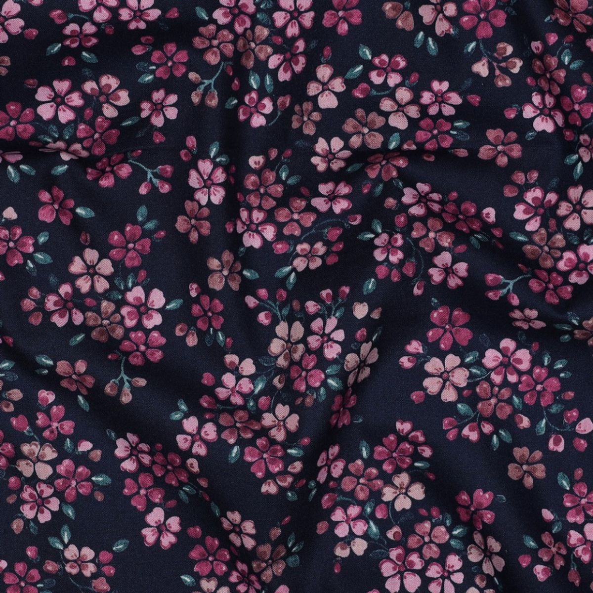 Bomullspoplin - blomster C6