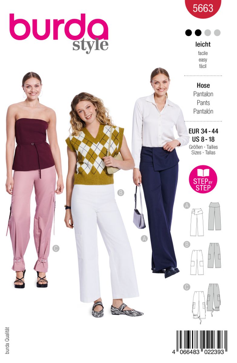 5663 - Burda - bukse