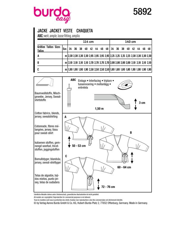 5892 - Burda - Omslagstopp