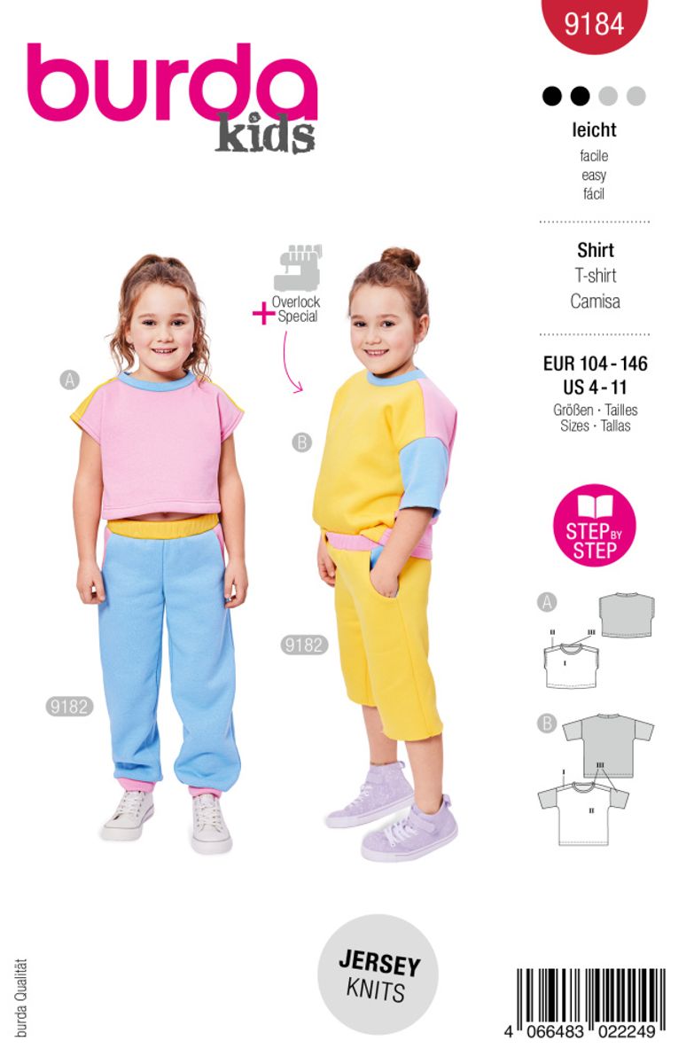 9184 - Burda - t-skjorte