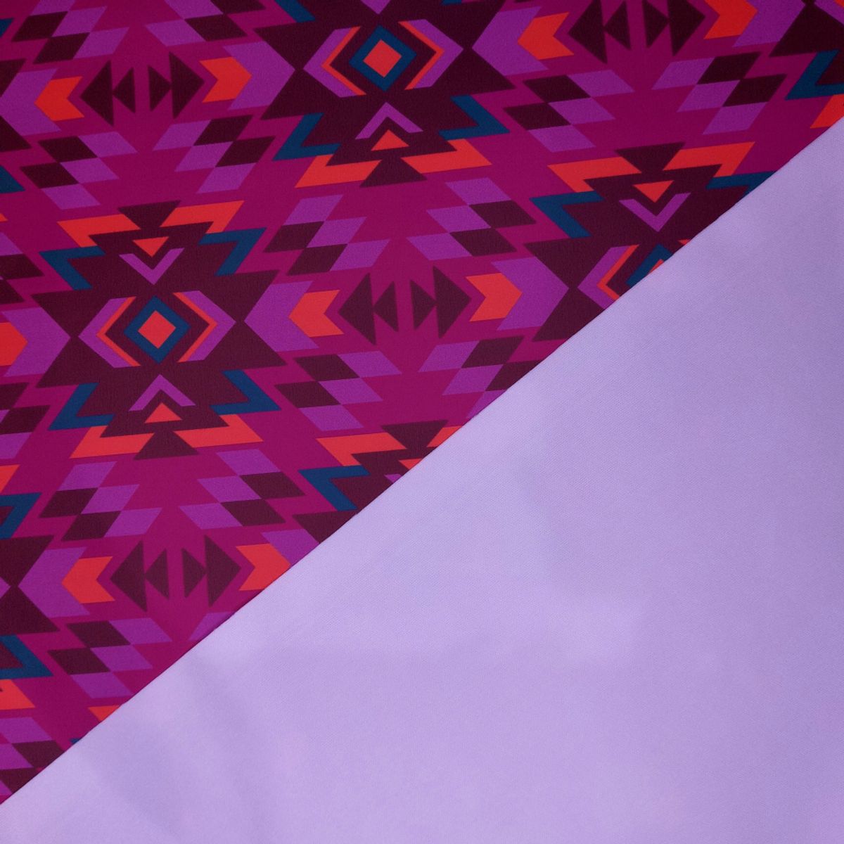 Regntøystoff - aztec, fuksia