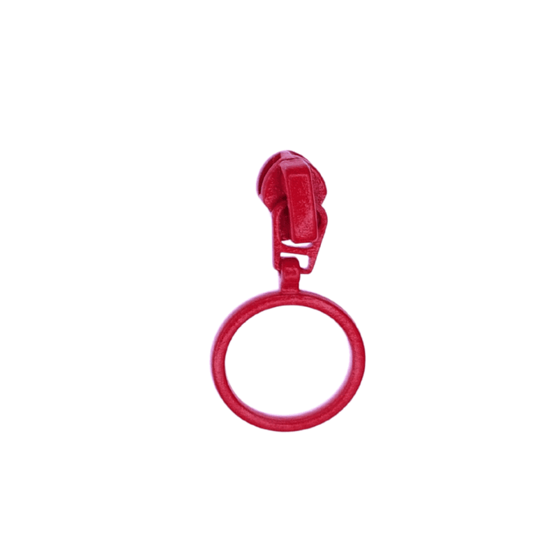 Glidere med ring, til 4 mm glidelås 