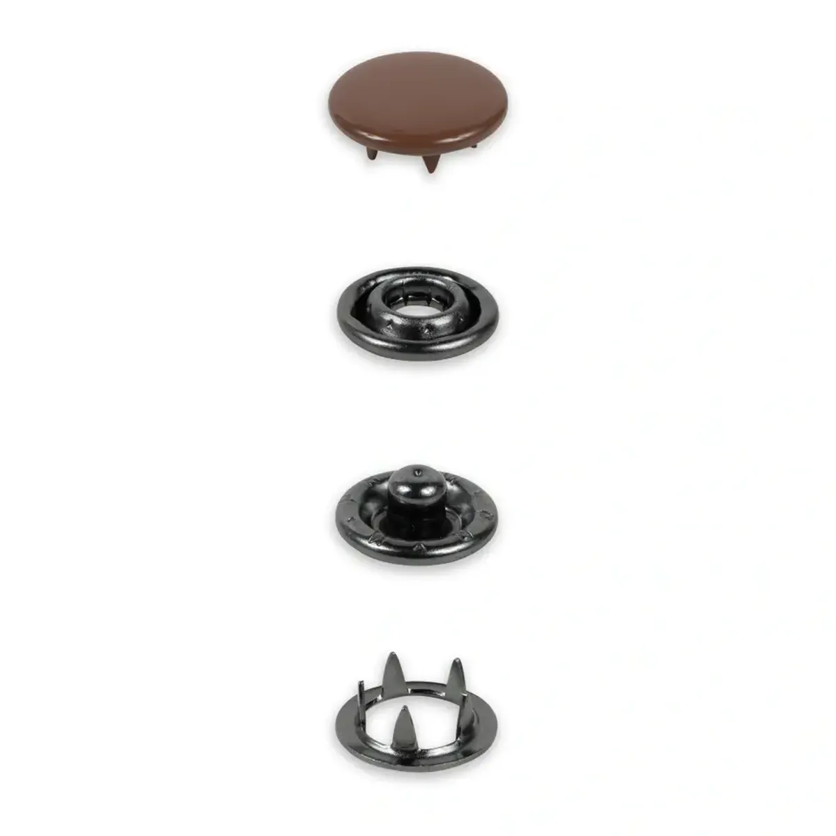 Jersey-trykknapper, 12 mm, kappe - refill