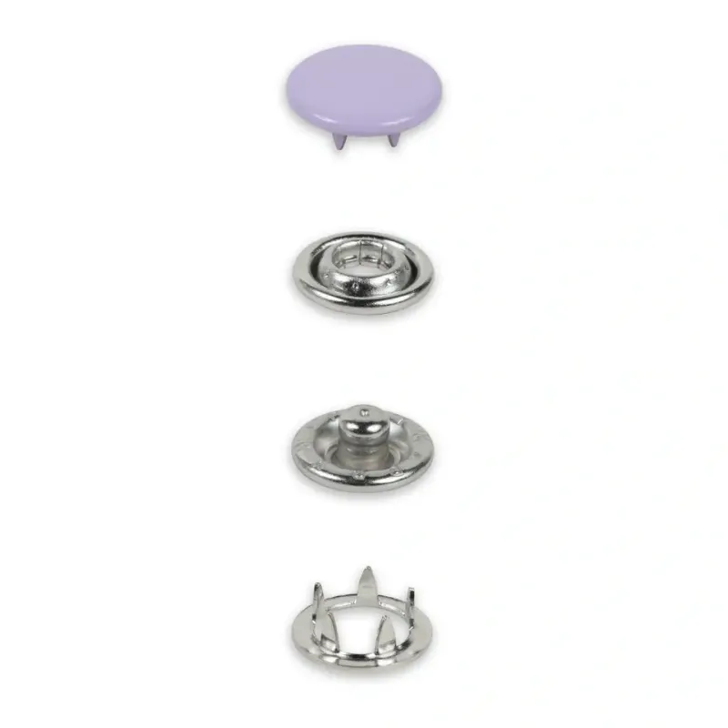 Jersey-trykknapper, 12 mm, kappe - refill