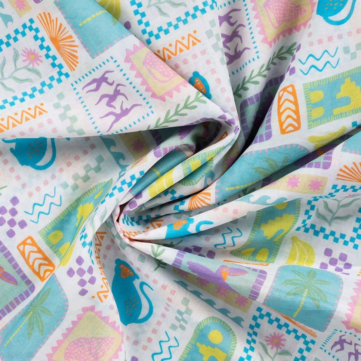 Bomullsvoile – middelhav motiver
