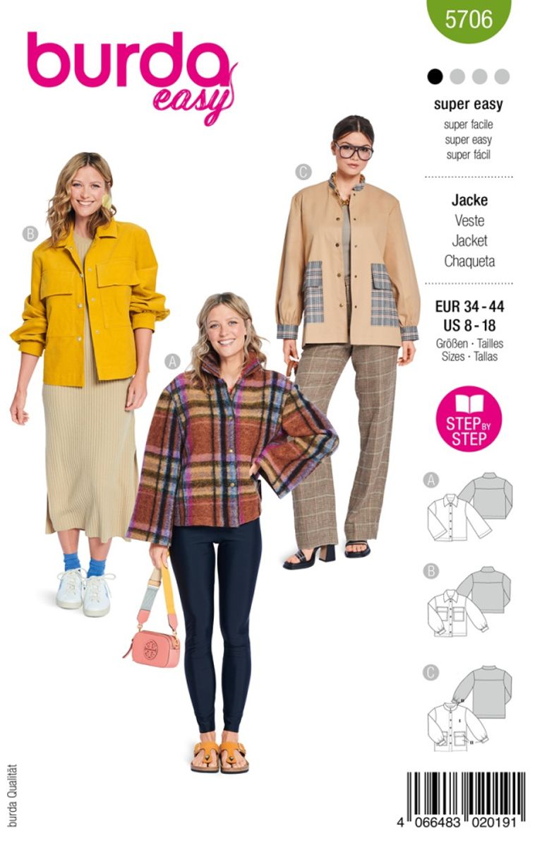 5706 - Burda - jakke