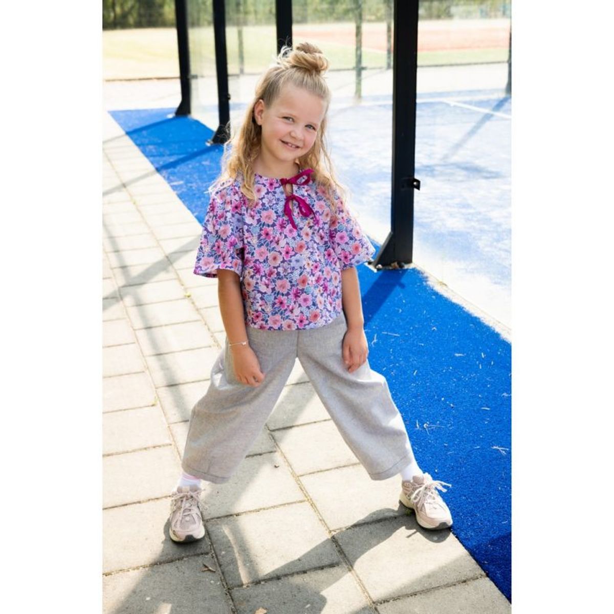 Bomullspoplin - blomster C4