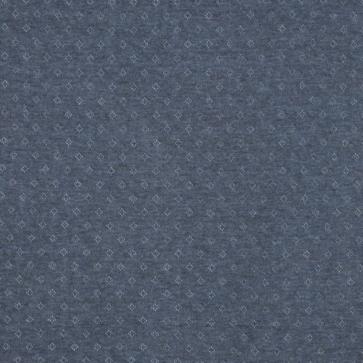 Pointelle Jersey - jeansblå melange, fv. 037