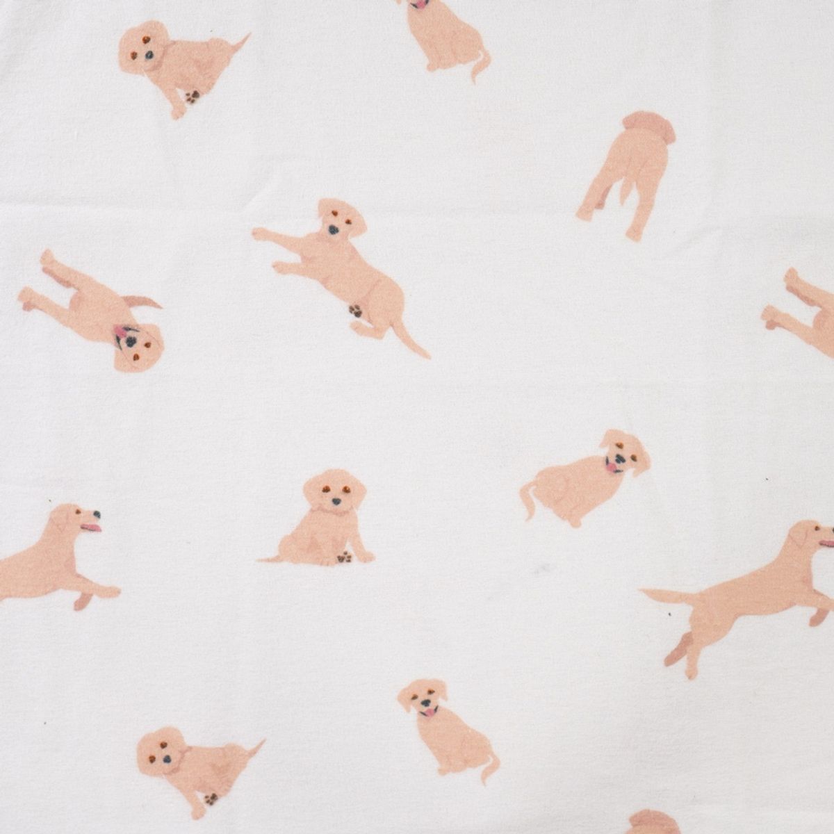 Flanell - hund, offwhite